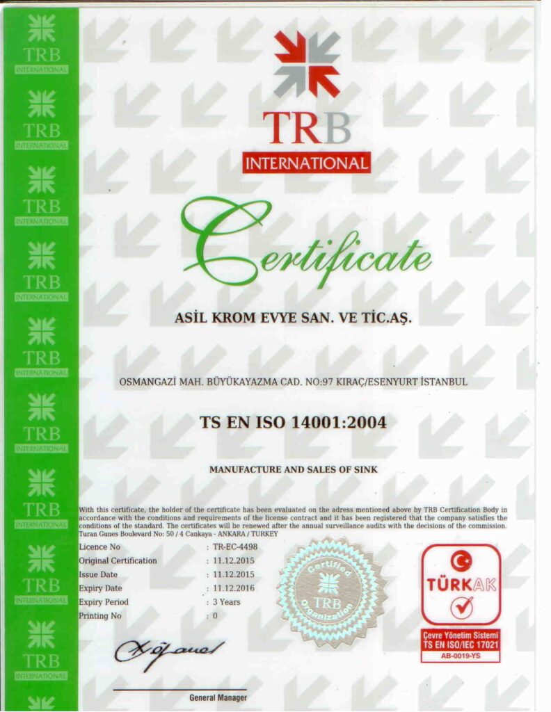 TS EN ISO 14001 2004