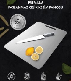 Paslanmaz çelik kesme tahtası